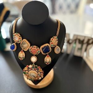 Indian Kundan-Style Necklace & Earrings Set that are similar to Sabya Heritage